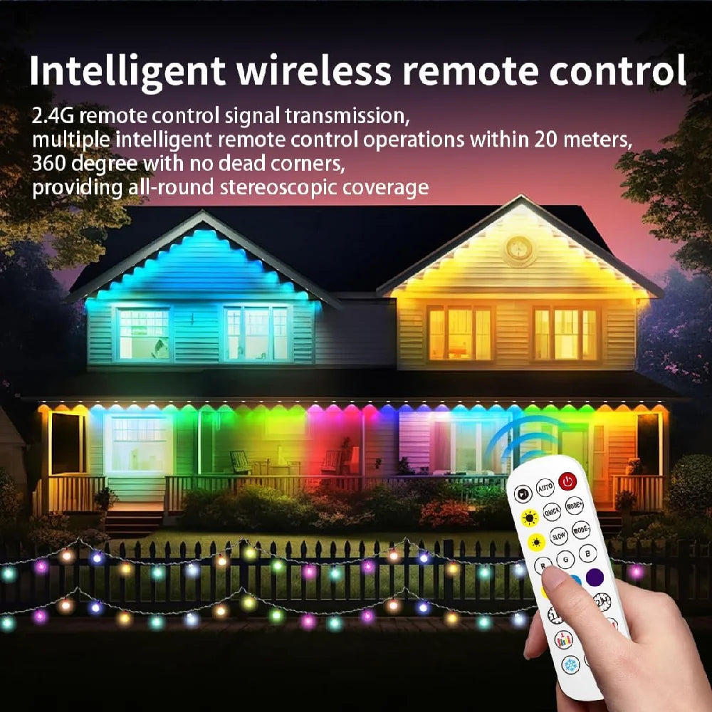 Transformative Smart RGB Outdoor Holiday Lights™