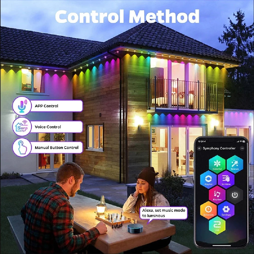Transformative Smart RGB Outdoor Holiday Lights™