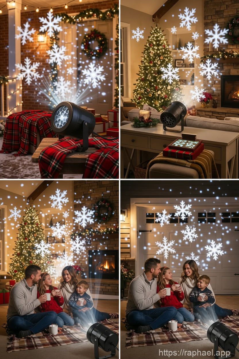 Christmas Snowflake Projector