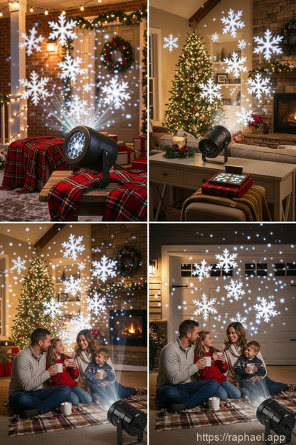 Christmas Snowflake Projector