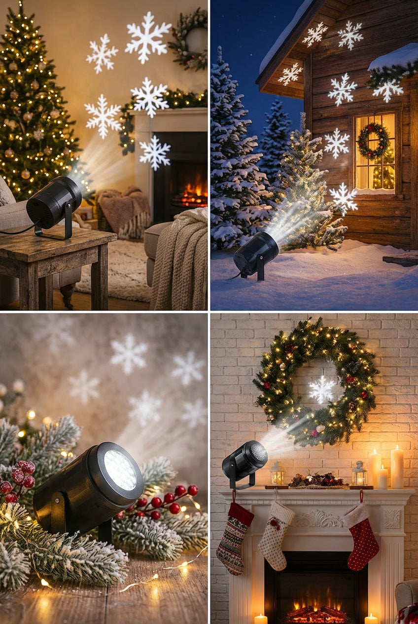 Christmas Snowflake Projector