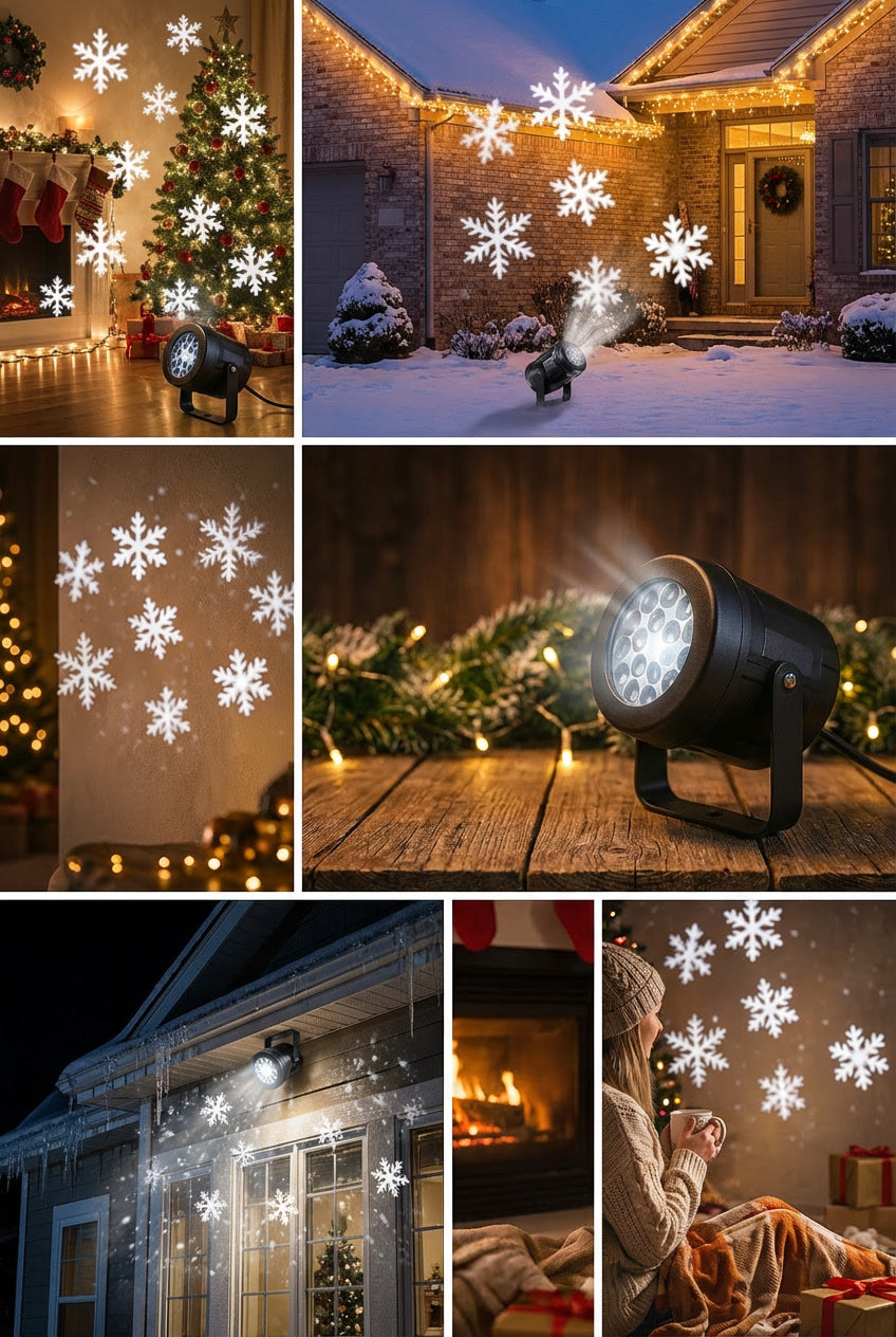 Christmas Snowflake Projector