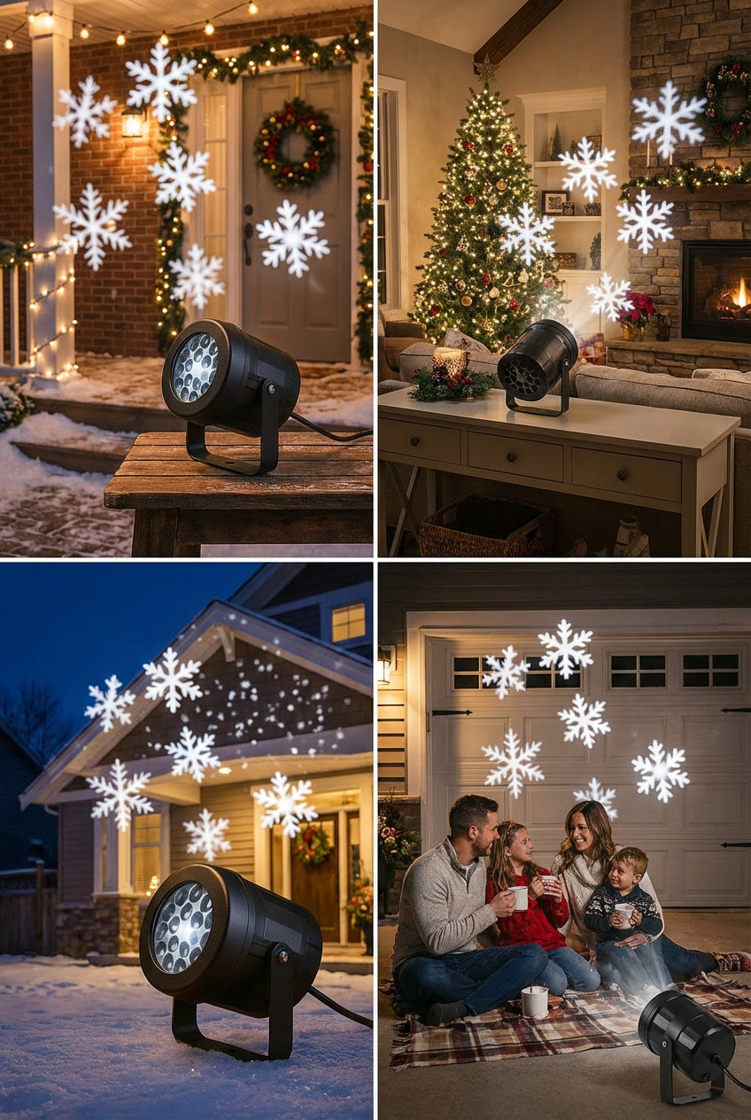 Christmas Snowflake Projector