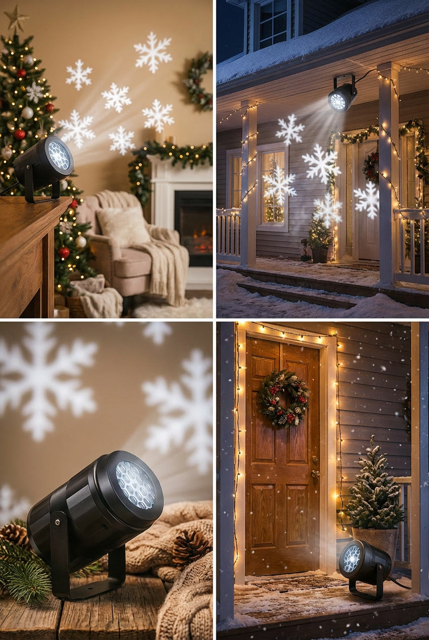 Christmas Snowflake Projector