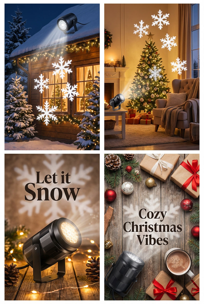 Christmas Snowflake Projector