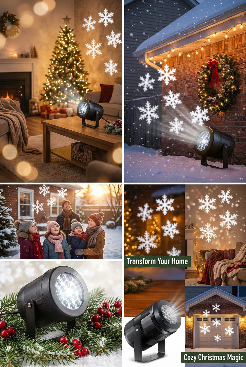 Christmas Snowflake Projector